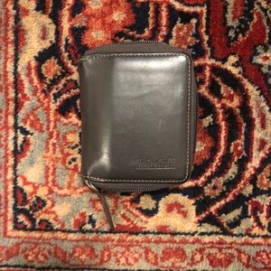 Leather timberland wallet